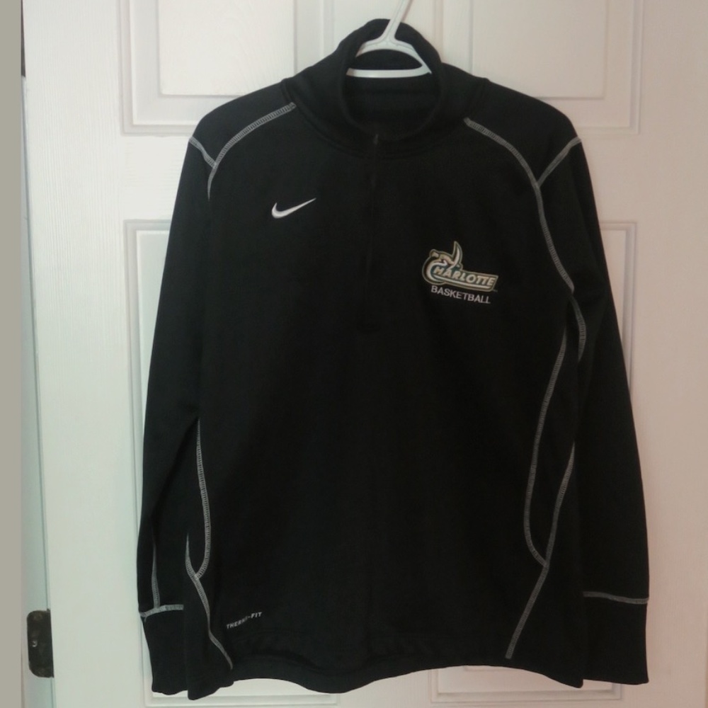 UNCC 49er Nike Therma-Fit Half Zip Jacket/XL/Black